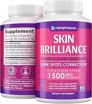 Glutathione Whitening Pills - 2000mcg Glutathione - Better than Skin Lightening Cream - Dark Spots & Acne Scar Remover, Hyperpigmentation Treatment - Anti-aging Effect and Powerful Antioxidant - 60 cap