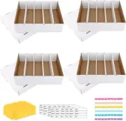 Trading Card Storage Box, 3900-Count Sports Card Boxes Card Sorting Tray Cases C