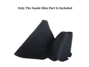 For 97-04 Corvette C5 MK5 New Suede Shift Boot & E-Brake Cover In White Stitch