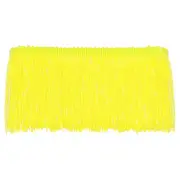 5 Yards 4 Inch Chainette Fringe Trim Tassel Sewing Trim, Lemon Yellow
