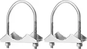 2Pcs U-bolt Bracket Antenna Mount Fixed Bracket U-Bolt Clamp Accessories for Fastening Antenna to Pipe Or Tube 52mm Inner Diameter
