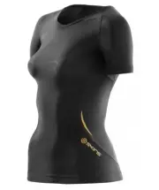 Skins A400 Womens Compression Short Sleeve Top (Black/Gold) SAVE $$$