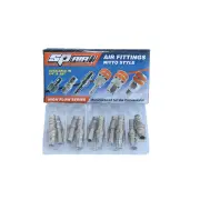 SP Tools Scorpion 10Pcs 3/8" Barb Male Hose Plug Box - Nitto Style Durable