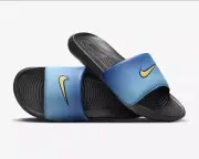 Nike Victori One Slides Sandals Slipper Hyper Blue Chamois Mens Sz 11 HF4073-400