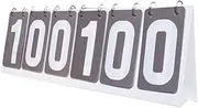 yuksok Sports Scoreboard Flip Number Score Board Compact Portable Tabletop Score Flipper Score Counter for Baseball Tennis Badminton