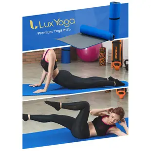 【LUX YOGA】台灣製 10mm POE環保瑜珈墊 運動墊 止滑防滑加強版 附背袋 有氧運動 韻律操 瑜珈用品