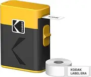 [KODAK] Label ERA M50 Label Printing Machine, Yellow (Lable Printer with 1 Roll Sticker Labels)