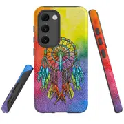 For Samsung Galaxy S23 Case Shielding Cover, Colourful Dreamcatcher