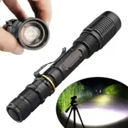LED Flashlight Tactical Super Bright Torch Light Lamp Zoomable 5 Modes