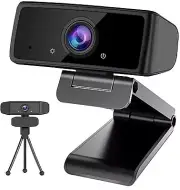 HD 1080P Webcam with Microphone Desktop Camera USB Web Camera with Tripod Comput