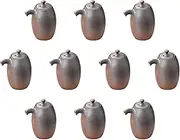 Set of 10 Black Bizen Bizen Soy Saucer [2.2 x 3.6 inches (100 cc)] | Seasoning Containers Setomonohonpo