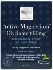 New Nordic Active Magnesium Glycinate 60tabs