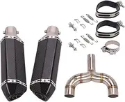 For Benelli 600 For TNT600 BN600 BJ600 Slip On Modified Double Outlet Middle Link Pipe Escape Muffler DB Killer Motorcycle Exhaust Pipe