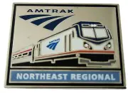 Amtrak Northeast Regional Train Route Collector Edition Enameled Lapel Hat Pin C