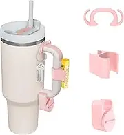 Set of 3 Pcs Accessories for Stanley 40oz Quencher H2.0 Tumbler, Includes Double-sided Hook, Chapstick Lip Balm Holder and Ring&Jewelry Holder, Accessories for Stanley Cup H2.0 Tumbler 30oz 40oz 64oz