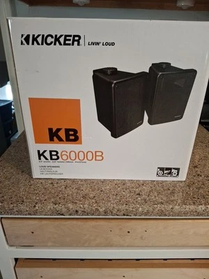 Kickers Livin Loud Speakers KB-6000B New In Box