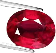 [JAGDAMBA GEMS] Certified Unheated Untreatet 12.25 Ratti 11.75 Carat A+ Quality Natural Burma Ruby Manik Loose Gemstone for Women's and Men's, Natural Ruby Loose Gemstone, Ruby, Natural Ruby Loose,