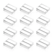 12pcs Acrylic Slotted Name Place Card Holder Stand for Wedding Photo Office Menu