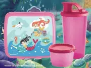 Tupperware Merry Mermaids Sandwich Keeper~Tumbler~Snack Cup Brand New