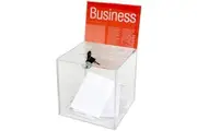 Esselte Ballot Box Lockable Large Clear