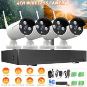Security Camera System Outdoor Wireless Audio Wifi Home CCTV 3MP 4CH NVR