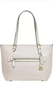 New W Tags. COACH White Polished Pebble Women Totes