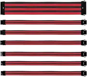 Cooler Master PVC PSU Extension Cable Kit -16AWG with 3-Layer PVC Sleeving, ATX Compatible with Universal Connectors, 30cm in Length, Supports High-End CPU & GPU System Power Supply Inputs, Red/Black