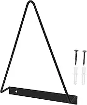 EPIGEIST Triangular Wall Record Holder Media Display Rack for Albums Easy Installation Space Saving Storage for Magazines Books Letters Creative
