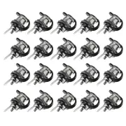 5.5mmx2.1mm DC Power Jack Socket Female Panel Mount Connector w Dust Cover 20pcs
