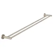 Round Double Towel Rail 900mm, Champagne