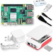 Raspberry Pi 5 2GB Starter Kit | Official USB-C 27W Power Supply | Official Case with Fan | 64GB Edition | USB Card Reader | Micro HDMI Cable