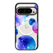 Google Pixel 9 Pro Impact Magnetic Case Watercolor space planets 3. Transparent.
