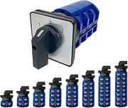 YMW26-63A Series LW26 690V Silver Contact Control Power 1-6 Poles 2/3 Positions Changeover Cam Switch Rotary Selector(63A-Customize,4P-16 Terminals)