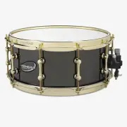 Ahead 3mm Cast Bell Brass Snare Drum 14x6 Black Chrome w/Brass Hw & Trick