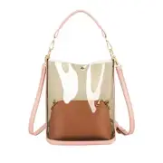 2 in 1 Bag Clear Bag Bucket Bag Jelly Bag Shoulder Bag for Traveling