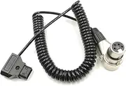 D-Tap to Female 4-Pin XLR Cable, Camera Monitor Power Cord(Elbow Plug Cable)