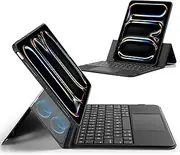ESR Ascend for iPad Pro 11 Inch 2024(M4), iPad Pro 11(5th Gen) Keyboard Case with Trackpad, Magnetic Detachable Keyboard with Backlit Keys, Fully Landscape Stand, Black