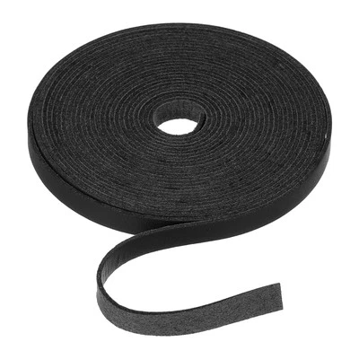 Flat Leather Cord 197 Inch 8mm,[for Jewelry Making] -5m/Black