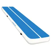 Powertrain 7m x 1m x 20cm Air Track Inflatable Tumbling Gymnastics Mat (Blue White)