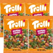 Trolli Super Sour Gummy Bears Lollies Candy 2kg Bag 4 Pack Bulk