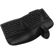 Ergonomic Wireless Keyboard Mouse Combo, Bluetooth/2.4G Split Design Keyboard...