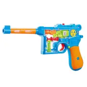 Catzon Light Up Gun with Colorful Moving Gears & Music Sensory Toy for Kids-B