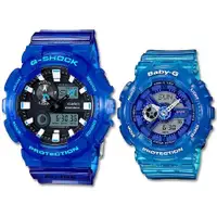 在飛比找ETMall東森購物網優惠-【CASIO卡西歐】G-SHOCK 雙顯情人對錶 橡膠錶帶 