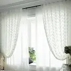 Curtain Fine Workmanship Transparent Sheer Voile Window Curtain Lightweight