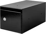 EIENHOSHI Steel Cash Drop Box, Money Safe Box with Tamper-Proof Slot, Mountable Cash Box with Lock for Hotels, Apartments