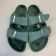 Birkenstock New with Box Arizona Shearling Beryl Suede Regular - Select Size