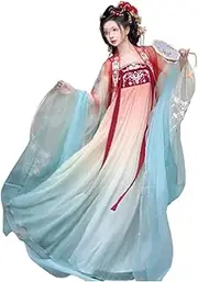 [IDZNFNFX] Chinese Style Summer Improved Hanfu Women's Chinese Hanfu Qixiong Ruqun Stage Performance Wear