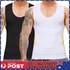 Mens Slimming Body Shaper Underwear Girdle Compression Vest Singlet Dad Bod Tank