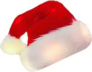 [Generic] Christmas Glowing Hat Santa Hat for Kids or Adult Christmas Warm Beanie Red White Santa Hat Funny Color Light Up Hat