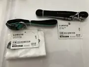 IKEA LURVING 2 pieces dog leash & collar set reflective Green Black S small dog